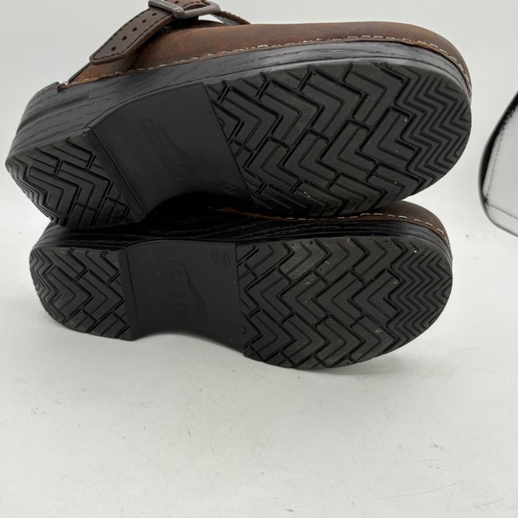 Dansko Mules Women Size 4.5-5 US 35 EU Brown Oil Ingrid Antique Comfort Shoes - Picture 13 of 14